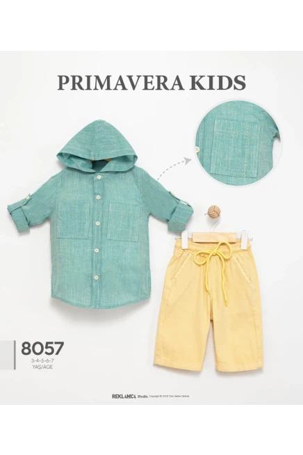 3-7 سنة صبي بدله قميص مع شورت