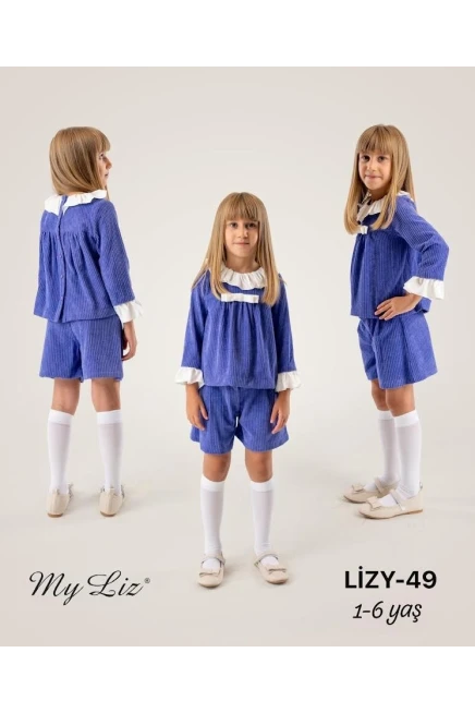1-6 سنوات فتاة بلوزة طقم شرط