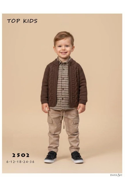 6-36 شهر صبي ستره كارديجان مع سروال