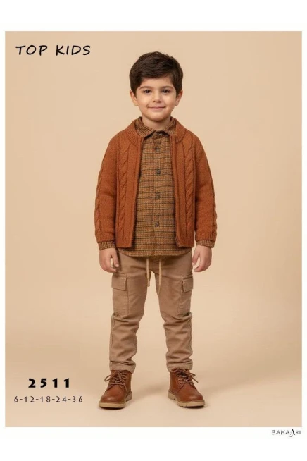 6-36 شهر صبي ستره كارديجان مع سروال