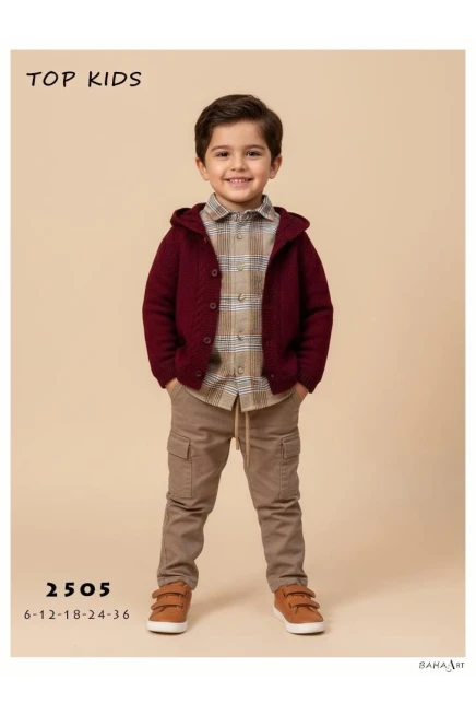 6-36 شهر صبي ستره كارديجان مع سروال