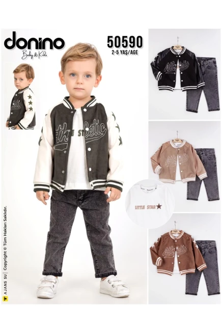 2-5 سنة صبي بدله ستره مع سروال