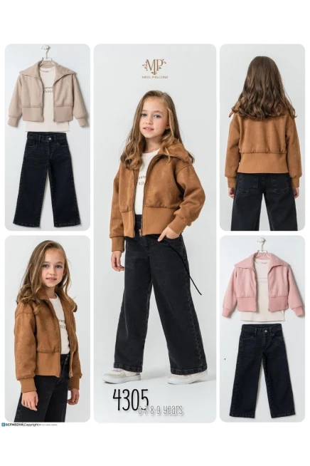 6-9 سنة فتاة بدله ستره مع سروال