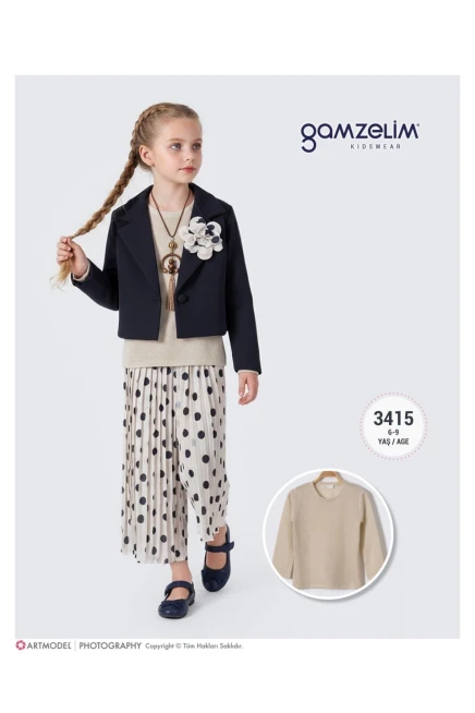 6-9 سنة فتاة بدله ستره مع سروال