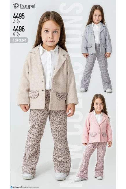 2-5 سنة فتاة بدله ستره مع سروال