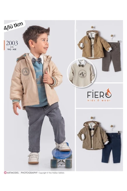 2-5 سنة صبي بدله ستره مع سروال