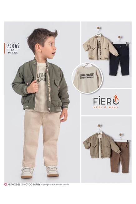 2-5 سنة صبي بدله ستره مع سروال