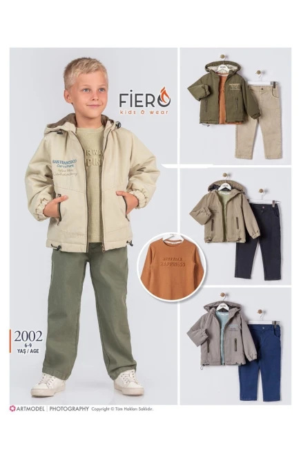 6-9 سنة صبي بدله ستره مع سروال