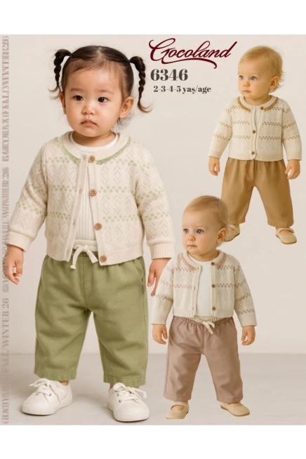 Hırkalı Bluzlu Pantolonlu Takım