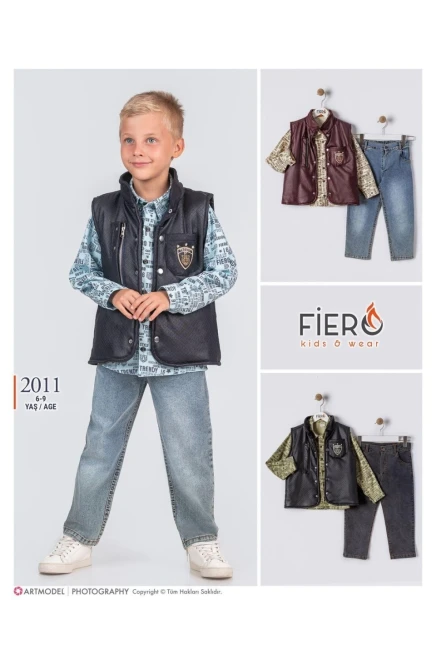 6-9 سنة صبي بدله جيله مع سروال