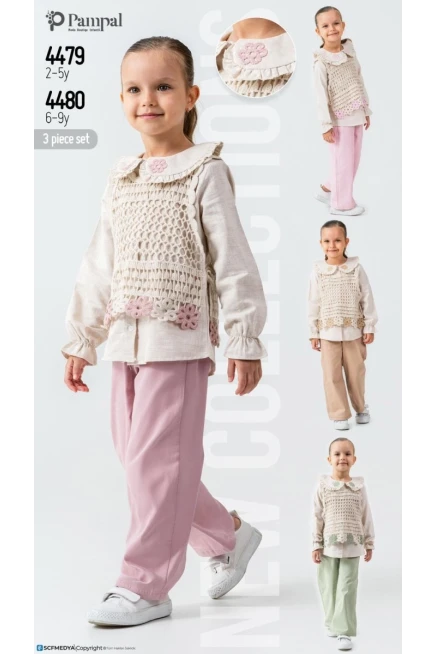 2-5 سنة فتاة بدله جيله مع سروال