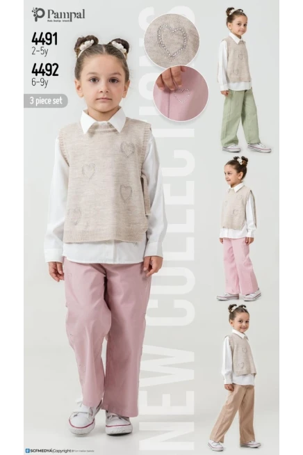 2-5 ГОДА девочка Жилет брюки костюм