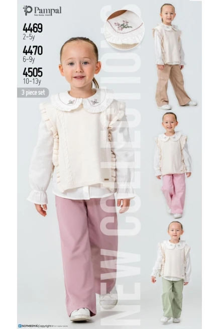 2-5 سنة فتاة بدله جيله مع سروال