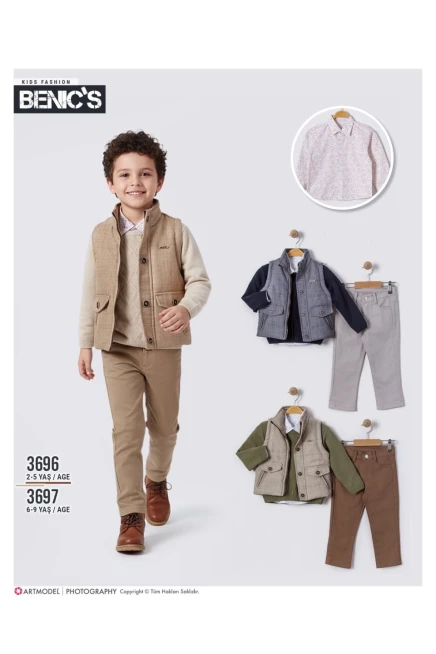 2-5 سنة صبي بدله جيله مع سروال