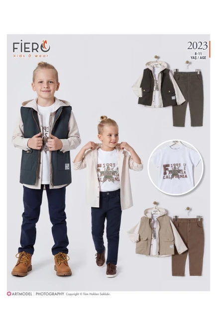 8-11 سنة صبي بدله جيله مع سروال