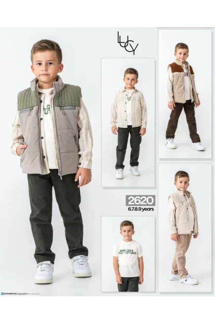 6-9 سنة صبي بدله جيله مع سروال