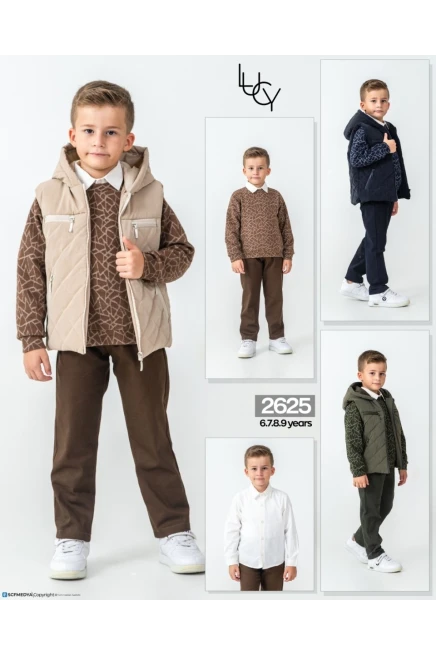 6-9 سنة صبي بدله جيله مع سروال