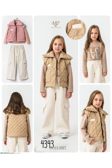 6-9 سنة فتاة بدله جيله مع سروال