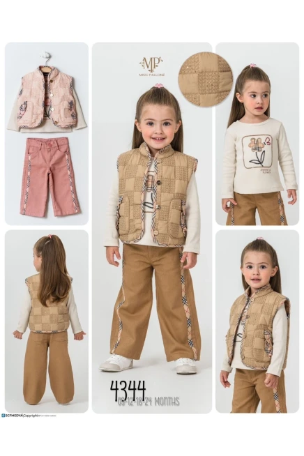 Yelekli Sweatshırtlu Pantolonlu Takım