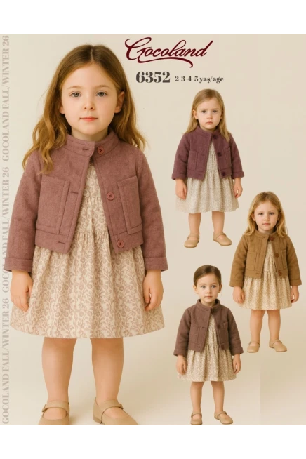 2-5 سنة فتاة فستان مع ستره