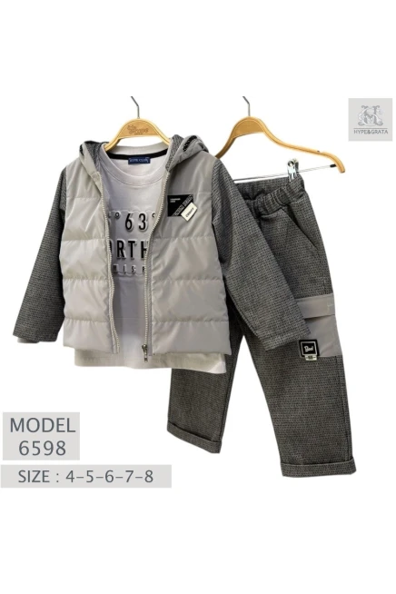 4-8 سنة صبي بدله ستره مع سروال