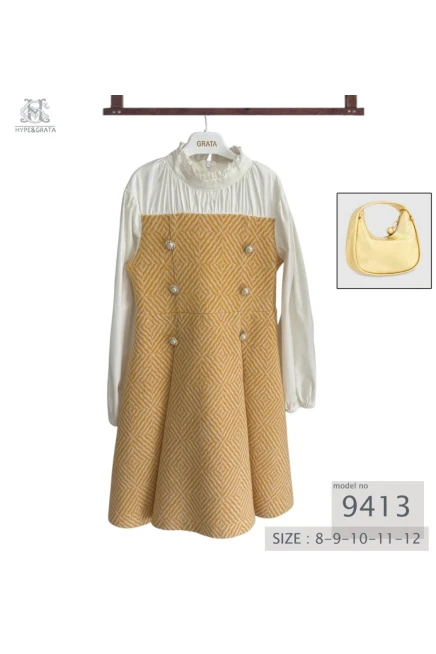 8-12 سنة فتاة فستان