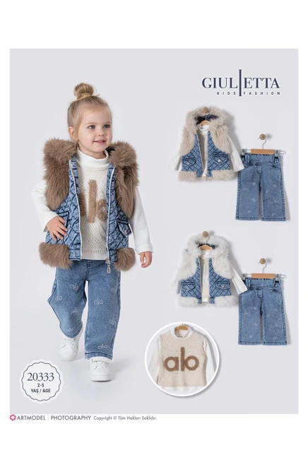 2-5 سنة فتاة بدله جيله مع سروال