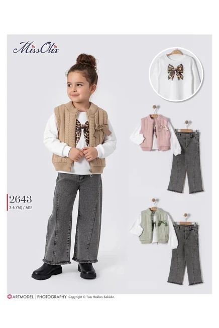 3-6 ГОДА девочка Жилет брюки костюм