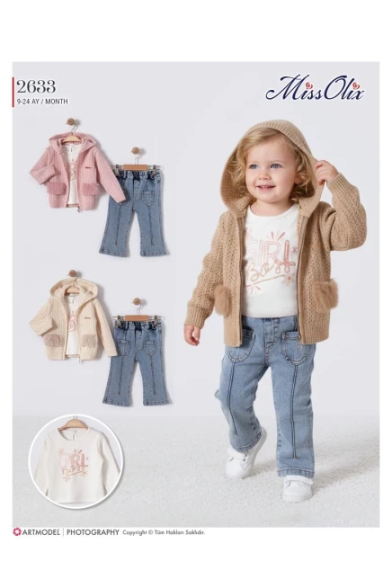 Hırkalı Bluzlu Pantolonlu Takım