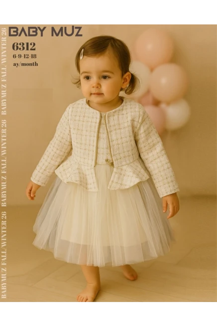 6-18 شهر فتاة فستان مع ستره