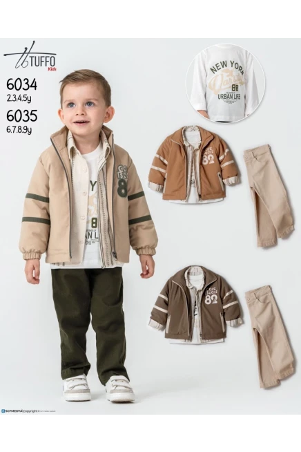 2-5 سنة صبي بدله ستره مع سروال