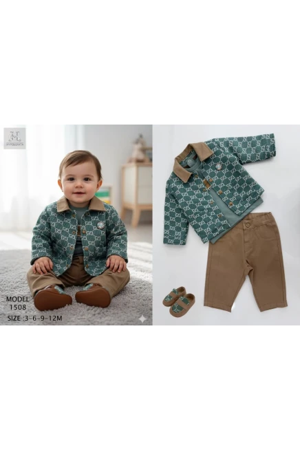 3-12 شهر صبي بدله ستره مع سروال