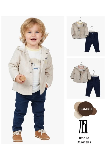 6-18 شهر صبي بدله ستره مع سروال