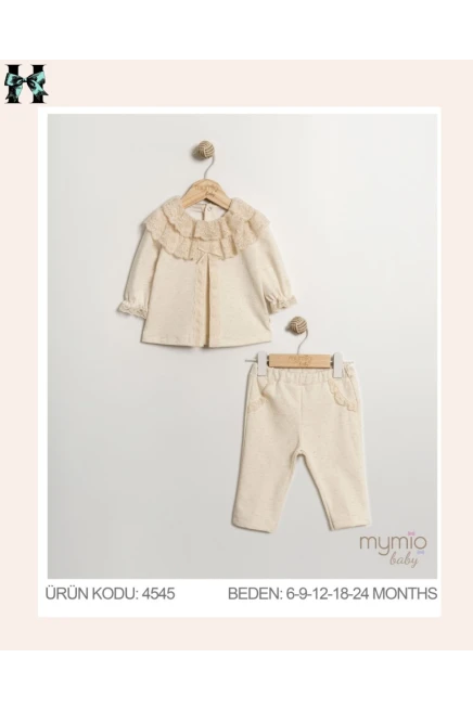 6-24 شهر فتاة طقم سروال مع بلوزة