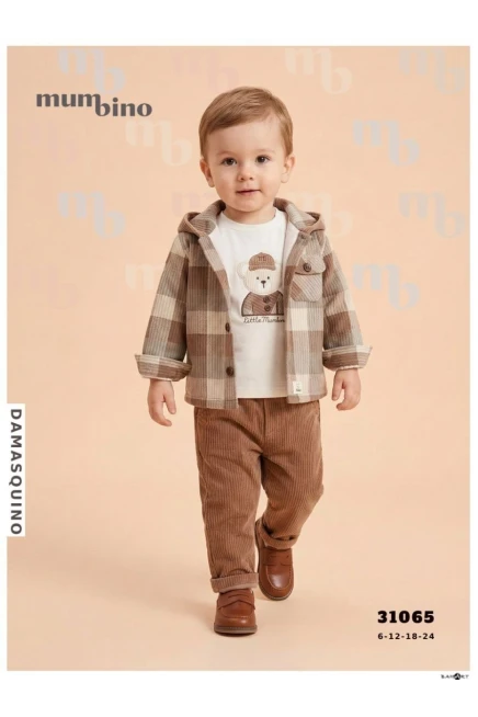 6-24 شهر صبي بدله ستره مع سروال