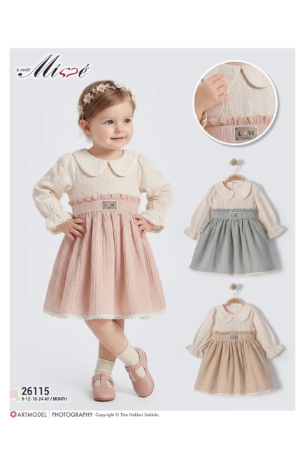 9-24 شهر فتاة فستان