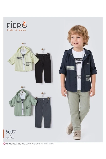 6-9 سنة صبي بدله قميص مع سروال