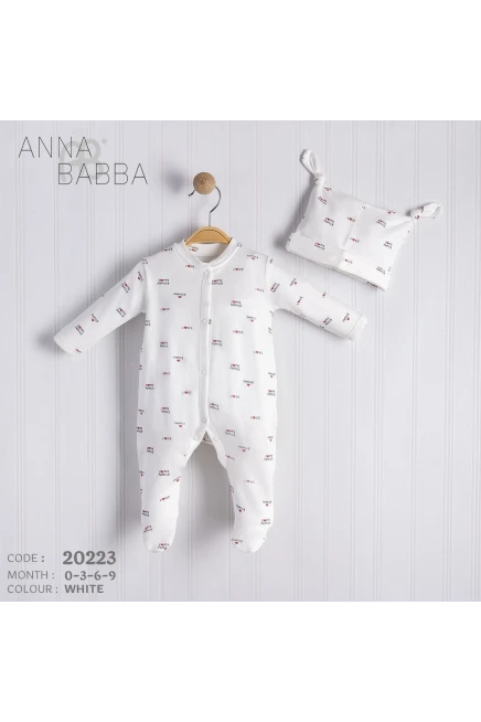 Love Baskılı Şapkalı Tulum