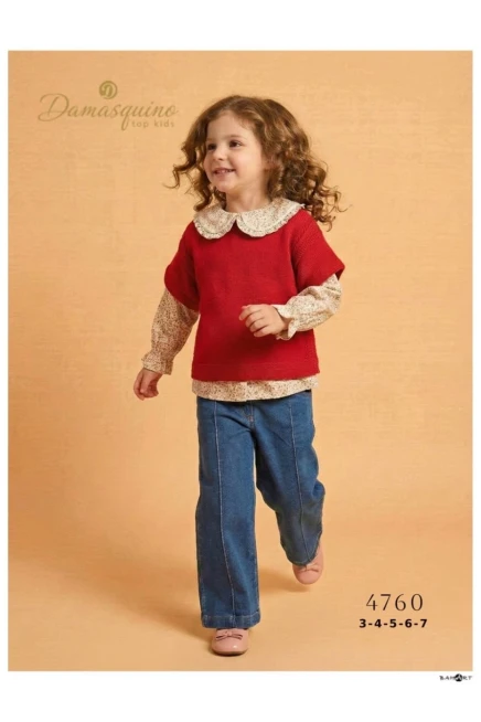 3-7 ГОДА девочка КОМПЛЕКТ ИЗ СВИТЕРА И БРЮК