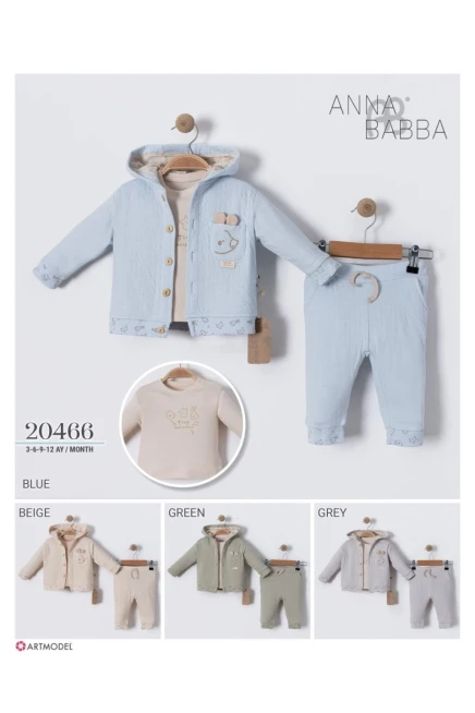 3-12 شهر صبي بدله ستره مع سروال