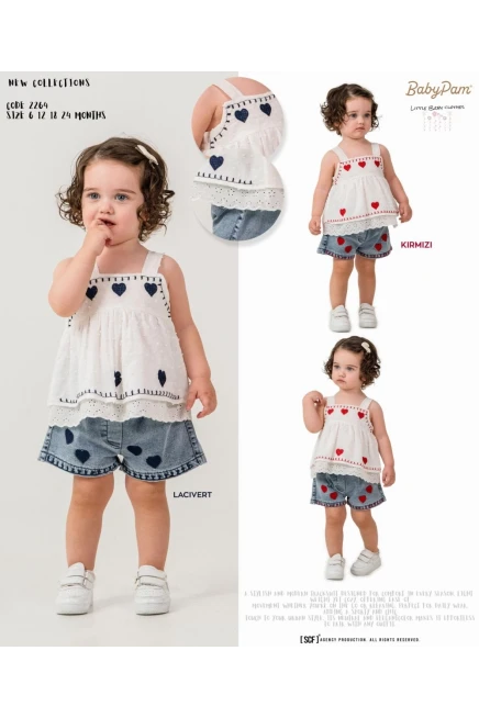 6-24 شهر فتاة بلوزة طقم شرط