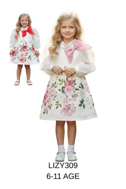 6-11 سنة فتاة فستان