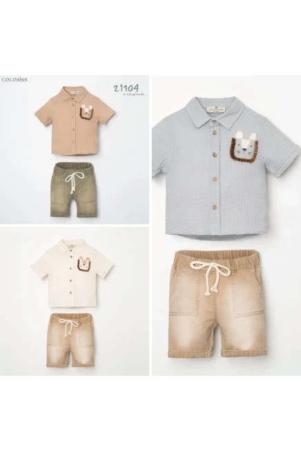 Gömlekli Şort Takım