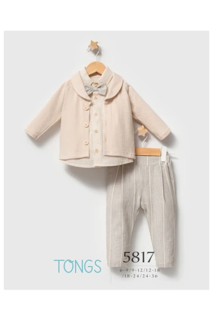 6-36 MONTH Boy PANT SUIT WITH CARDIGAN