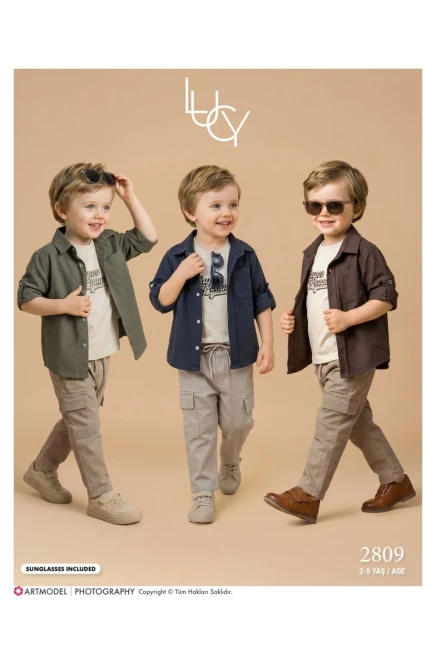 2-5 سنة صبي بدله قميص مع سروال