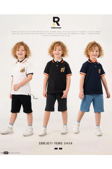 3-6 سنة صبي بدله تيشرت مع شورت