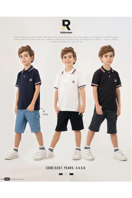 3-6 سنة صبي بدله تيشرت مع شورت