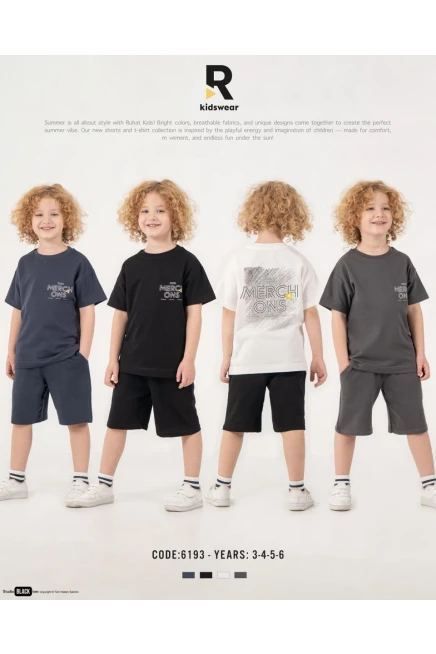 3-6 سنة صبي بدله تيشرت مع شورت