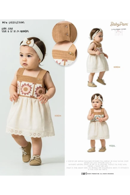 6-24 شهر فتاة فستان