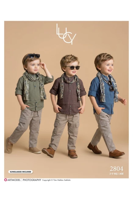 2-5 سنة صبي بدله قميص مع سروال